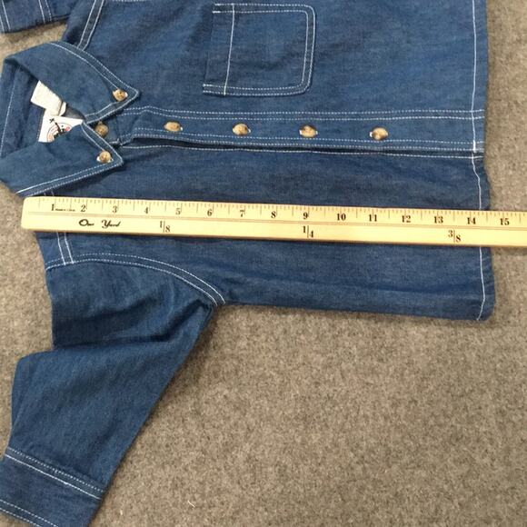 Goodlad Boys Sz 2T/3T Denim Button Up Shirt 100% Cotton Western - Picture 7 of 8